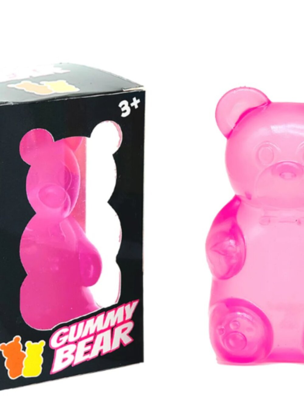 SQUISHY GUMMY BEAR - LARGE - ASSORTED COLORS (RANDOM PICK OF COLOR SENT) - Picture 3 of 3